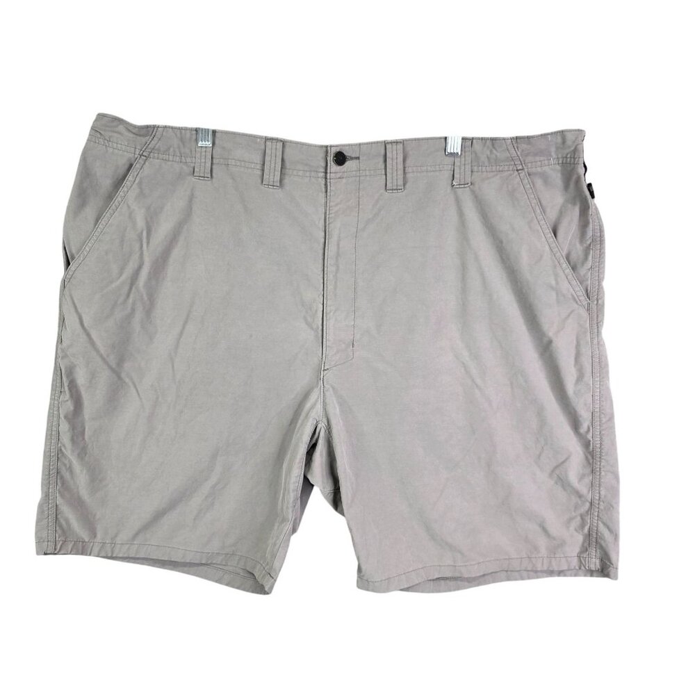 Mens Gray Wrangler Flat Front Shorts Cotton Spandex Blend 9" Inseam Size 46